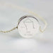 Personalised Libra Zodiac Star Sign Silver Tone Necklace (September 23rd - October 22nd) - Myhappymoments.co.uk