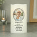 Personalised Light In Our Hearts Memorial Photo Upload LED Candle