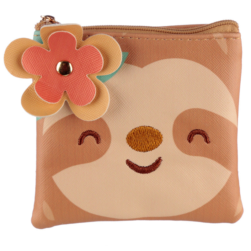 Just Hanging Around Sloth PVC Change Purse - Myhappymoments.co.uk