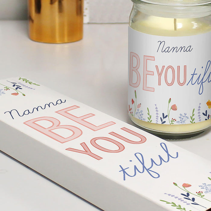 Personalised Be You Tiful Candle Jar & Truffles