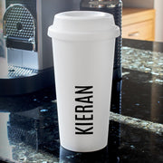 Personalised Name Double Walled Travel Mug