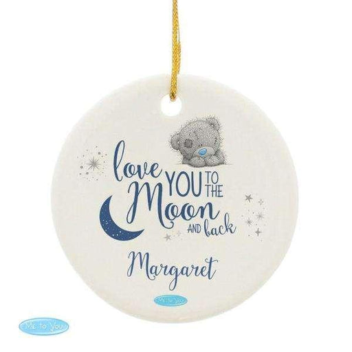 Personalised Me to You 'Love You to the Moon and Back' Decoration - Myhappymoments.co.uk