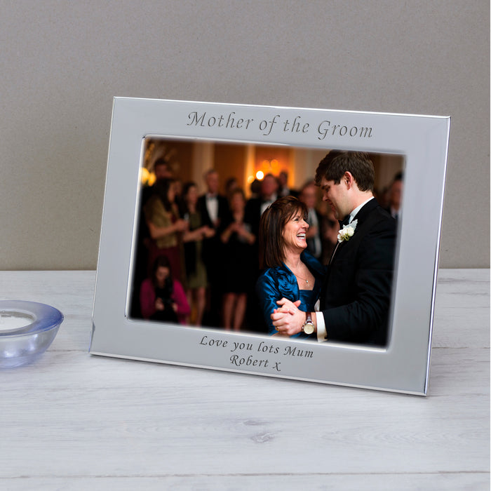 Personalised Silver Plated Photo Frame - Mother Of The Groom 