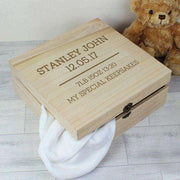 Engraved Any Message Large Wooden Keepsake Box