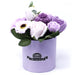 Soap Flower Bouquet Petite Gift Pot - Soft Lavender