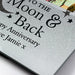 Personalised I Love You To the Moon and Back Glitter Glass Photo Frame 4x4 - Myhappymoments.co.uk