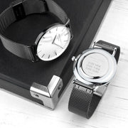 Personalised Mr Beaumont Men's Metallic Charcoal Grey Watch