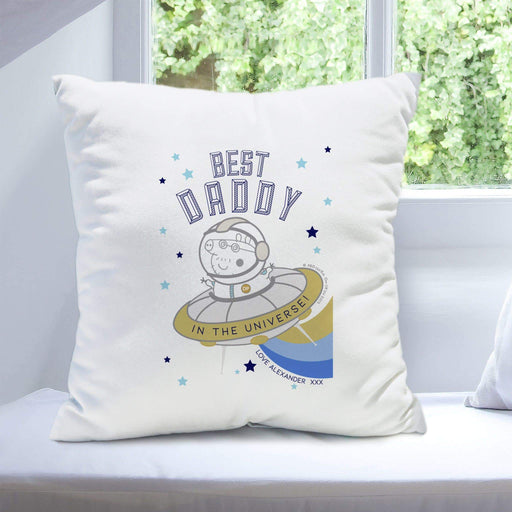 Personalised Peppa Pig™ Best Daddy Cushion