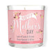 Personalised Floral Bouquet Mother's Day Scented Jar Candle - Myhappymoments.co.uk