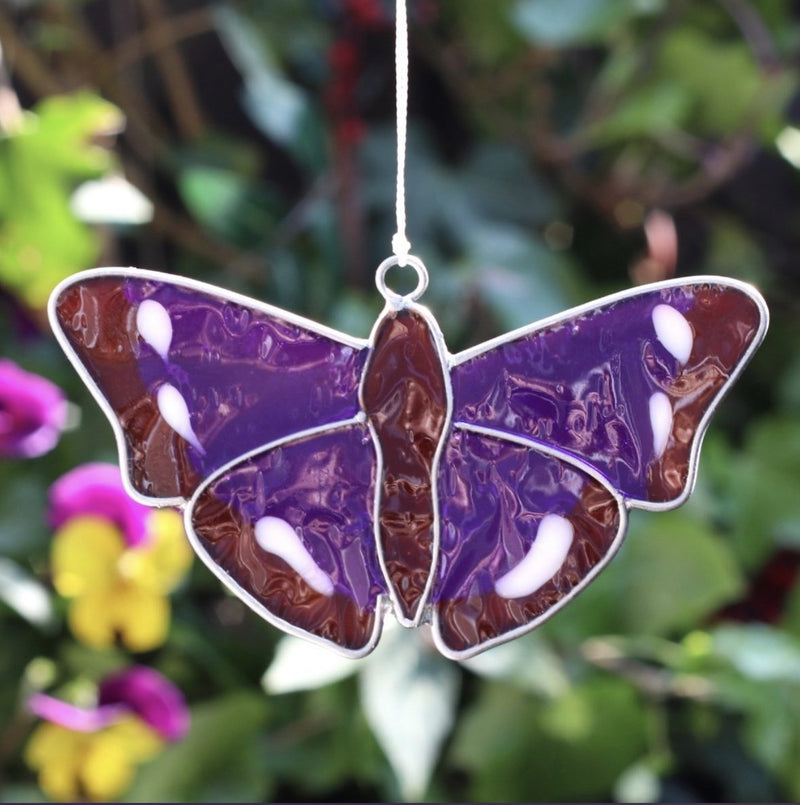 Purple Emperor Butterfly Suncatcher