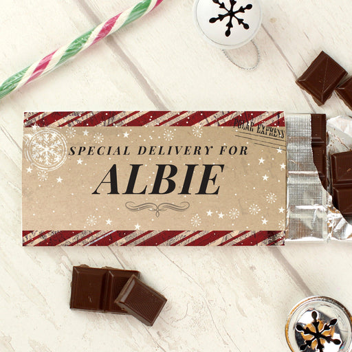 Personalised Special Delivery Milk Chocolate Bar - Free UK Delivery