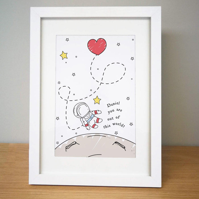 Personalised Out Of This World A4 Framed Print