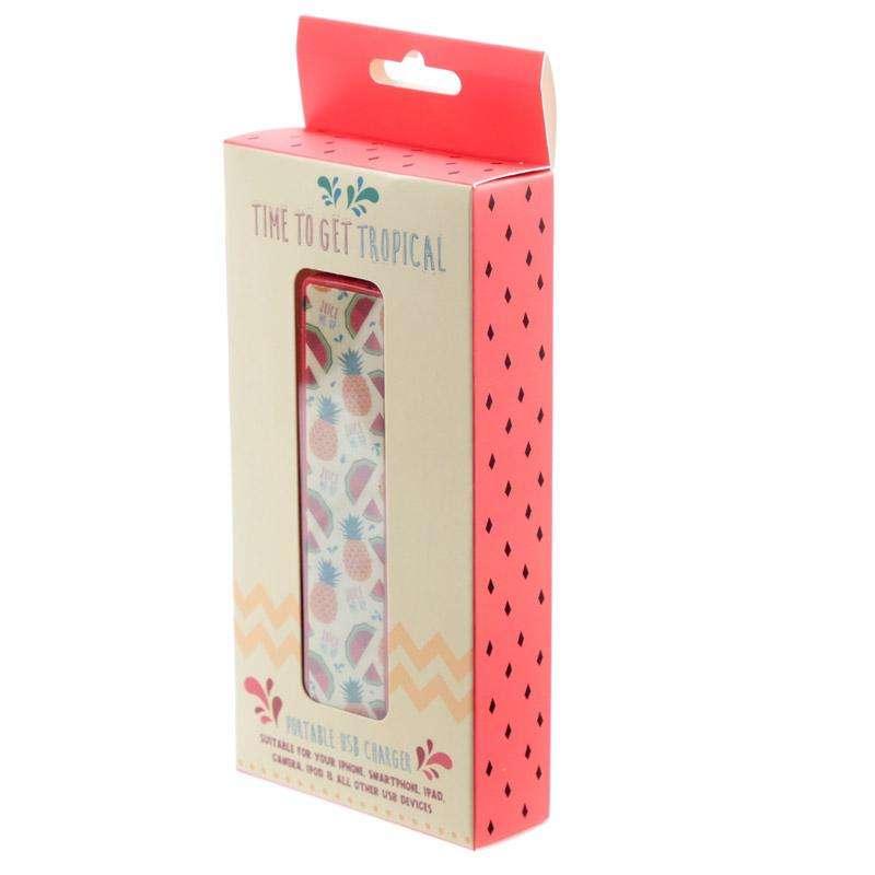 Tropical Portable USB Charger Power Bank - Myhappymoments.co.uk