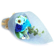 Standing Soap Flower Bouquet - Blue - Myhappymoments.co.uk