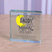 Personalised I Love My Daddy To The Moon & Back Glass Block