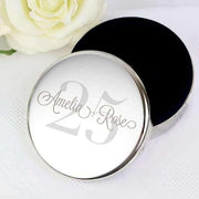 Personalised Birthday Age Round Trinket Box - Myhappymoments.co.uk