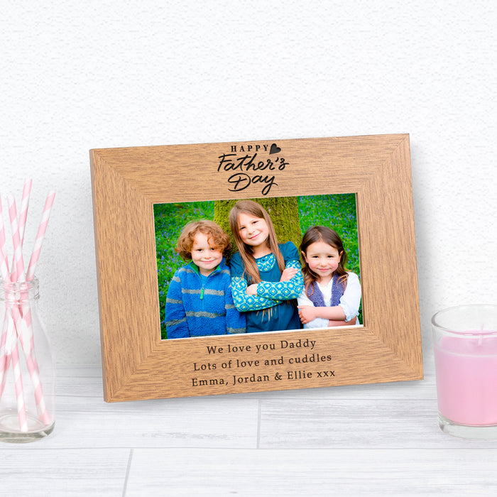 Personalised Happy Father’s Day Photo Frame - Myhappymoments.co.uk