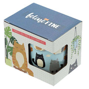 Feline Fine Cat Porcelain Mug - Myhappymoments.co.uk