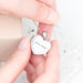 Personalised Heart Photo Locket Necklace - Silver Plated