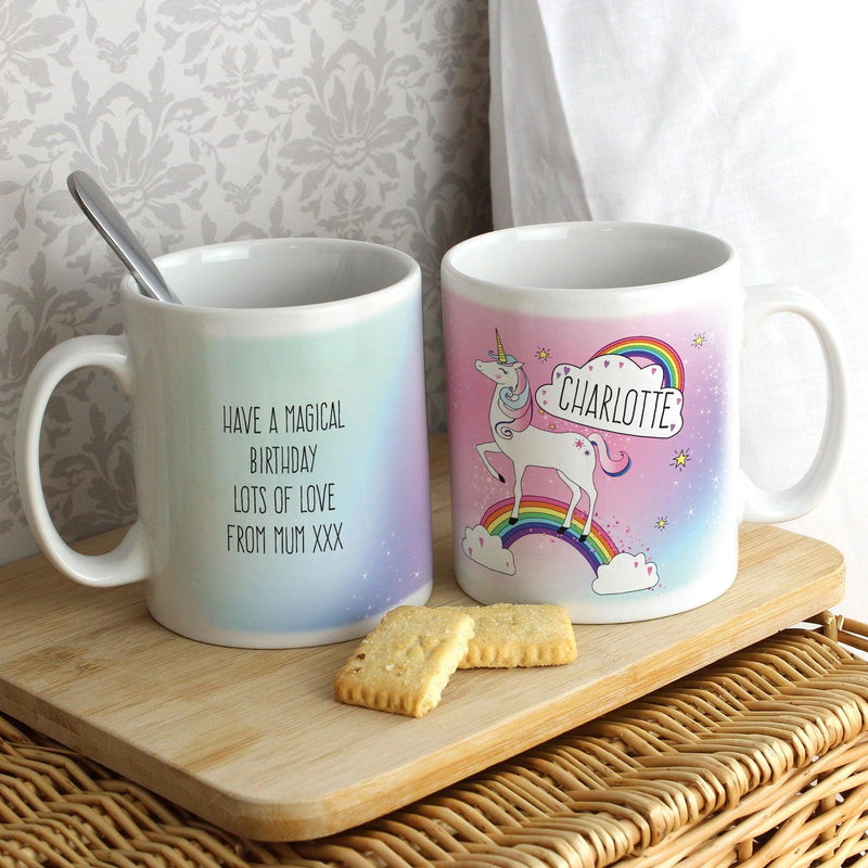 Personalised Unicorn Mug - Myhappymoments.co.uk