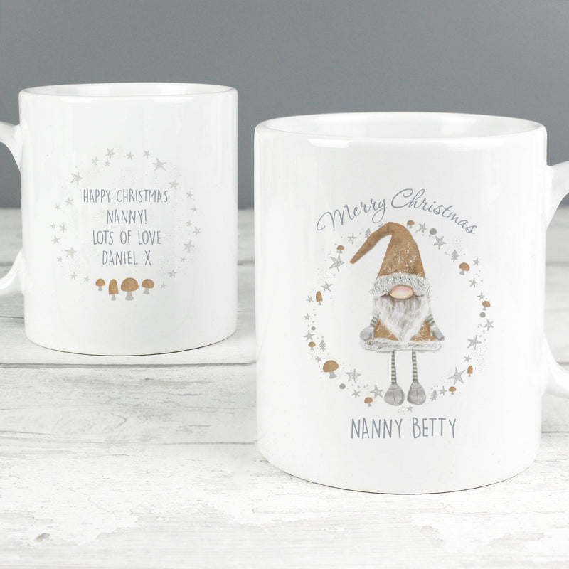 Personalised Scandinavian Christmas Gnome Mug - Myhappymoments.co.uk