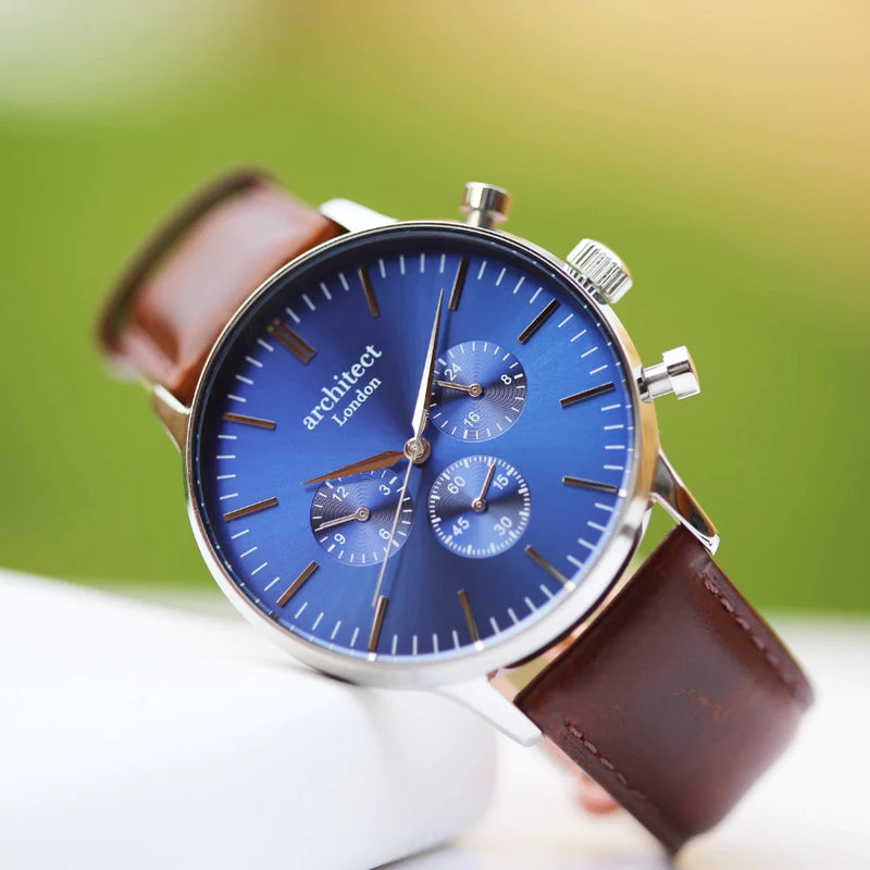 Handwriting Engraving Men's Architect Motivator Watch