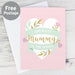 Personalised Floral Heart Mother's Day Card