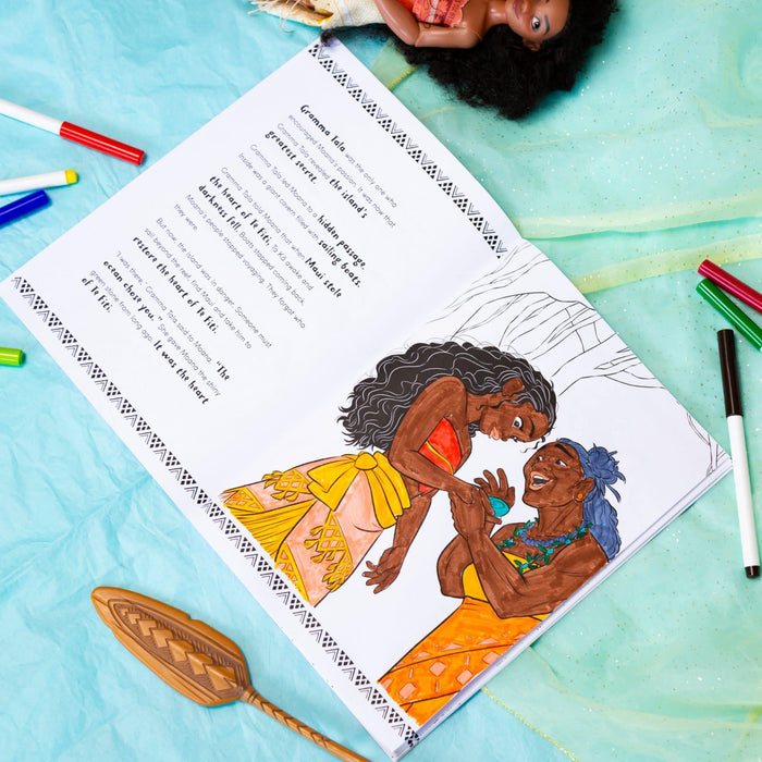 Personalised Disney Moana Colouring Story Book