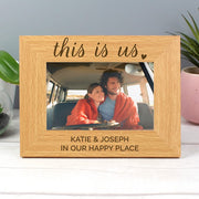 Personalised This Is Us Photo Frame 6x4 Landscape Wooden - Myhappymoments.co.uk