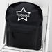 Personalised Star Black Backpack