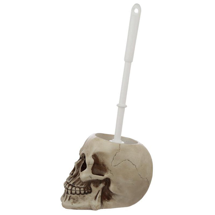 Skull Toilet Brush and Holder