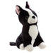 Plush Black and White Dog Door Stop