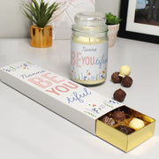 Personalised Be You Tiful Candle Jar & Truffles