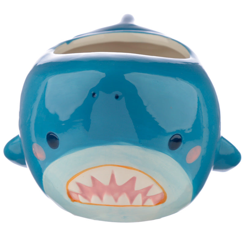 Shark Cafe Head Ceramic Shaped Mug