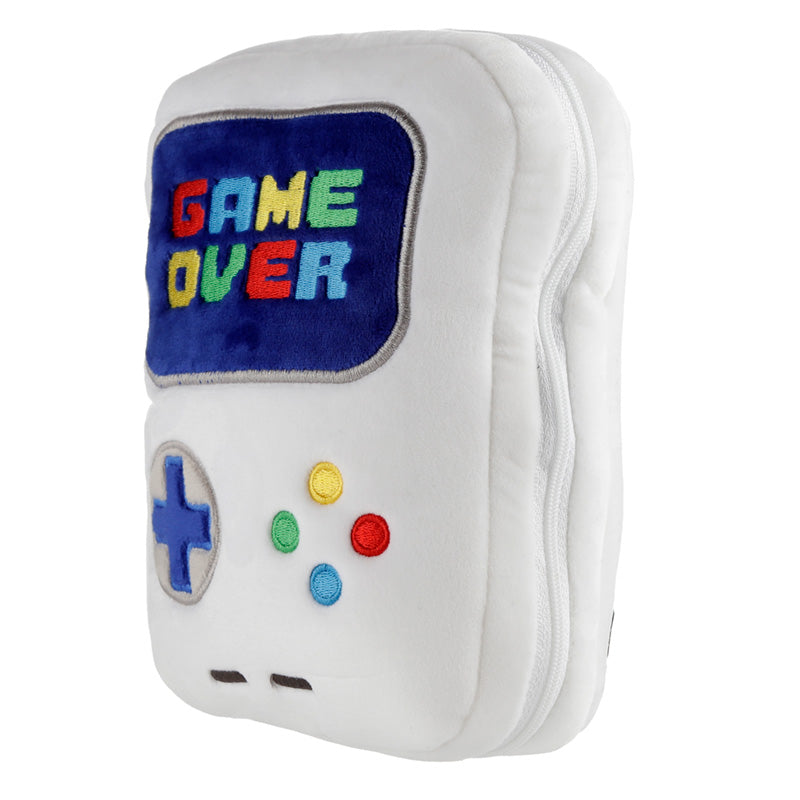 Relaxeazzz Game Over Shaped Plush Travel Pillow & Eye Mask