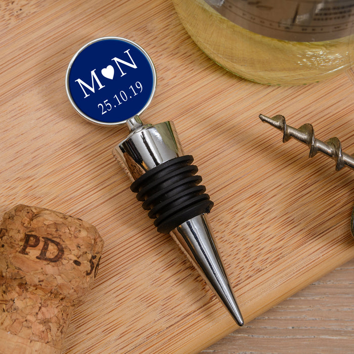 Personalised Bottle Stopper - Initials & Date