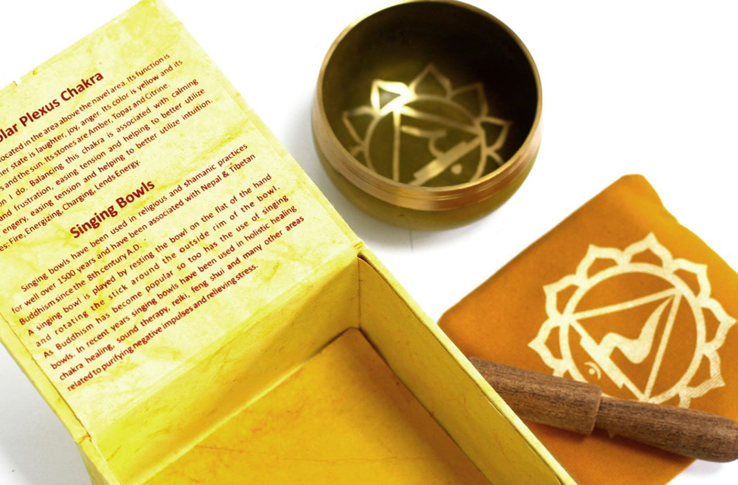 Chakra Singing Bowl Set - Solar Plexus