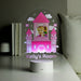 Personalised Pink Castle Photo Upload LED Night Light