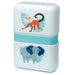 Rectangular Zoo Lunch Box with Elastic Strap