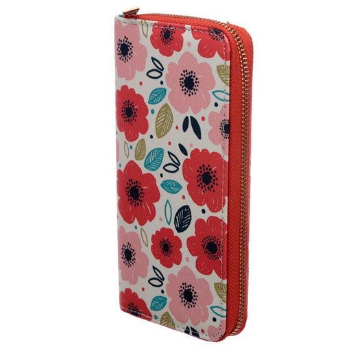 Poppy Design Zip Around Large Wallet Purse