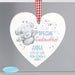 Personalised Me to You Godmother Wooden Heart Decoration - Myhappymoments.co.uk