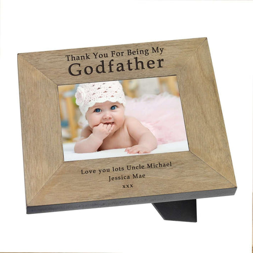Personalised Thank You For Being My Godfather Photo Frame - Myhappymoments.co.uk