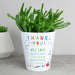 Personalised Thank You Teacher Plant Pot