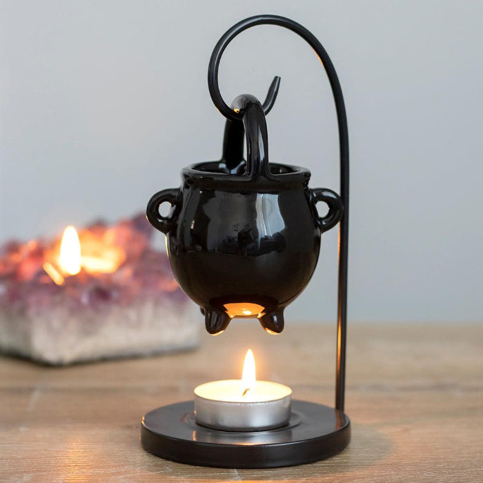 Gothic Homeware Hanging Cauldron Oil Burner