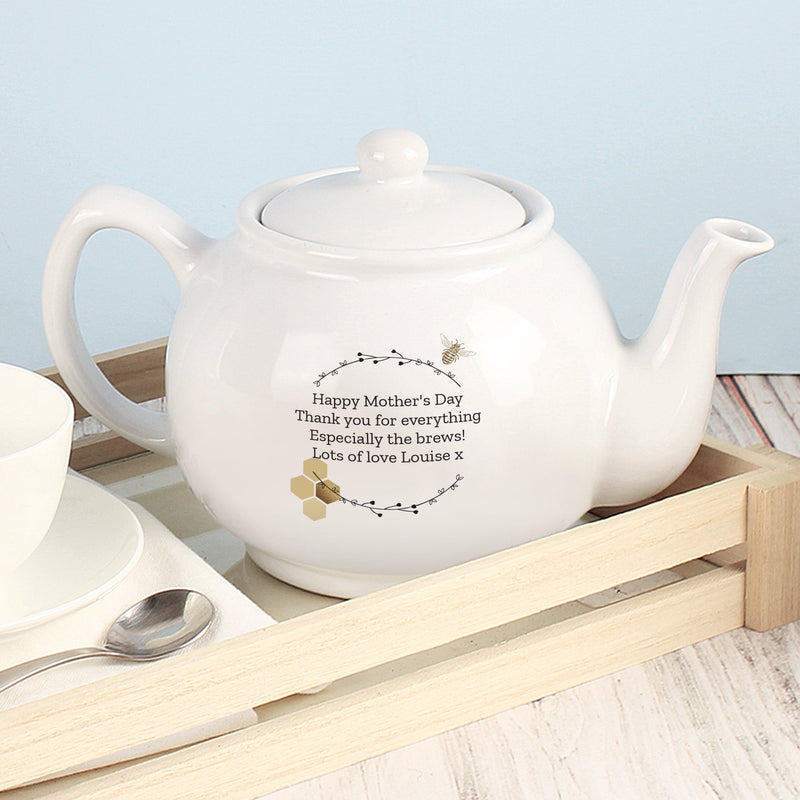 Personalised Queen Bee Teapot