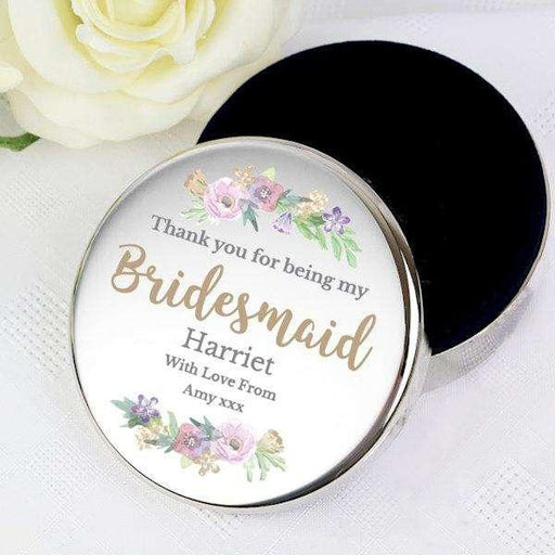 Personalised Thank You For Being My Bridesmaid Trinket Box - Myhappymoments.co.uk
