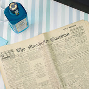 Bombay Sapphire Gin Bottle and Original Newspaper
