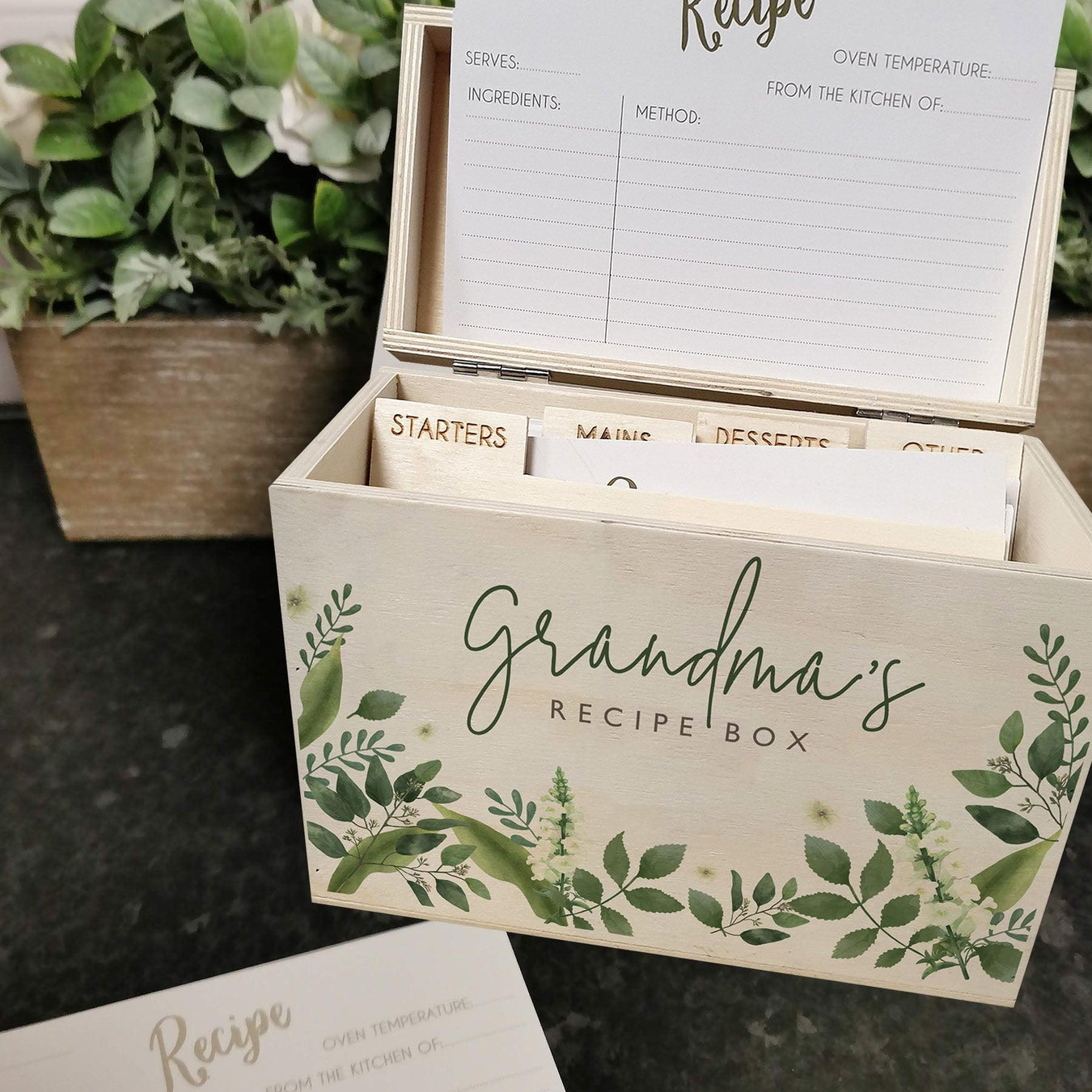 Wooden Recipe Boxes