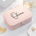Personalised Blush Pink Jewellery Case