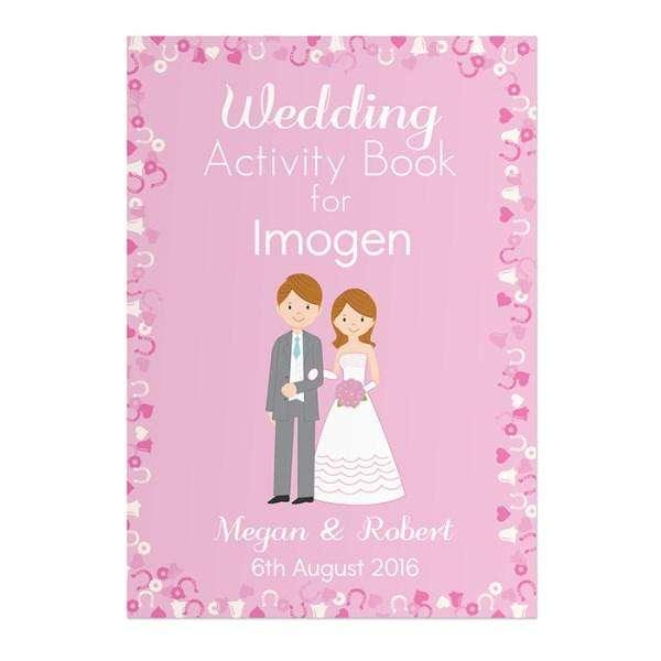 Personalised Wedding Activity Book for Girls - Myhappymoments.co.uk